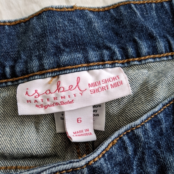 Isabel Maternity Under Belly Midi Short - Picture 3 of 3